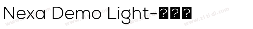 Nexa Demo Light字体转换